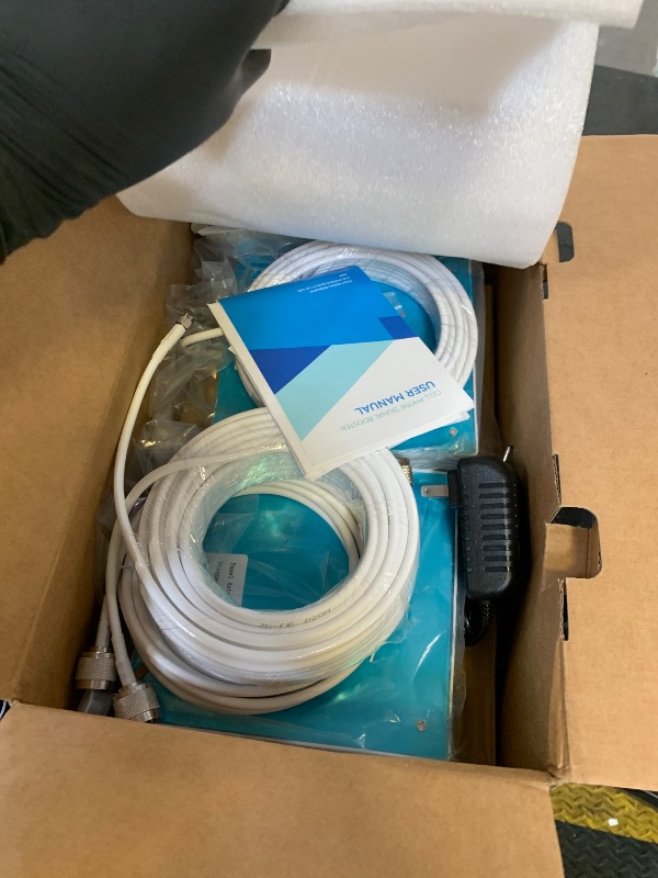 Photo 1 of Cell Phone Booster for Home & Multi-Room,Up to 7,000 sq ft,Cell Phone Signal Booster for Band 5/12/13/17,Boost 5G 4G Data for All U.S. Carriers FCC Approved (Gray)