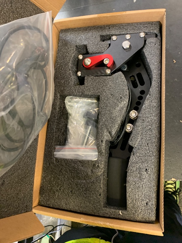 Photo 1 of MAD HORNETS 14Bit PS4/PS5 USB3.0 SIM Handbrake for Racing Games Steering Wheel Stand Thrustmaster T300RS Black+Clamp Kits