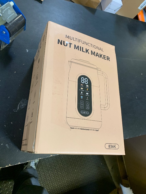 Photo 1 of 10 in 1 Nut Milk Maker Machine, 42oz IMD Screen Almond Milk Maker, Soy Milk Maker with Self-Cleaning, Delay Start, Keep Warm, Boil Water, Automatic Plant-Based Milk Blender for Soybean, Oat, Coconut