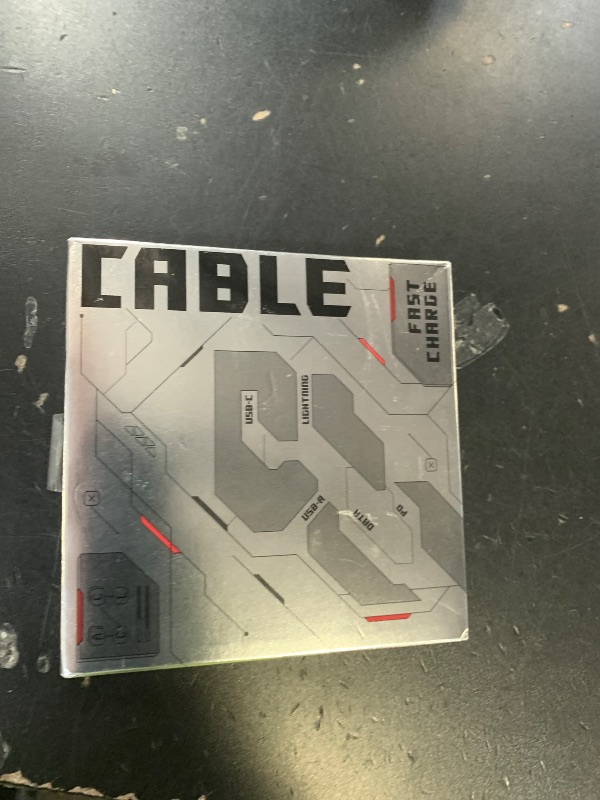 Photo 1 of [Upgraded] 4-in-1 USB C Cable 60W 5FT Lightning Cable Fast Charging Flat Nylon Braided for iPhone iPad Charger Cord [480Mbps Data Sync] Multi Charge Wire Combo with Lightning/Type C/USB A Port