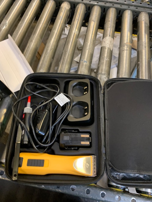 Photo 1 of FuzzyFix Professional Dog Clippers for Grooming with Charging Replacement, Low Noise Pet Grooming Kit for Thick Curly Matted Heavy Coats Cordless Hair Trimmer with 8 Metal Guide Combs for Animal Horse