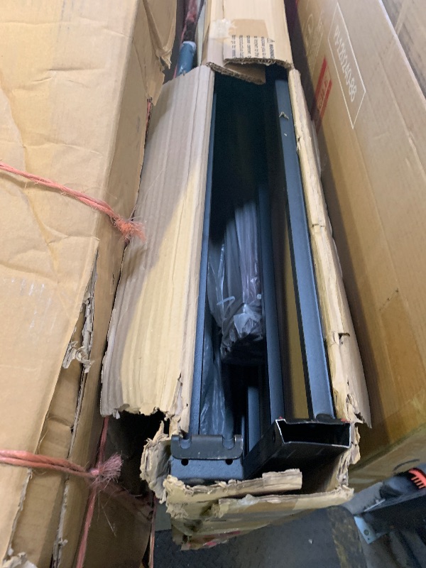 Photo 1 of Hodedah Complete Metal Platform Bed with Headboard and Footboard in Queen Size