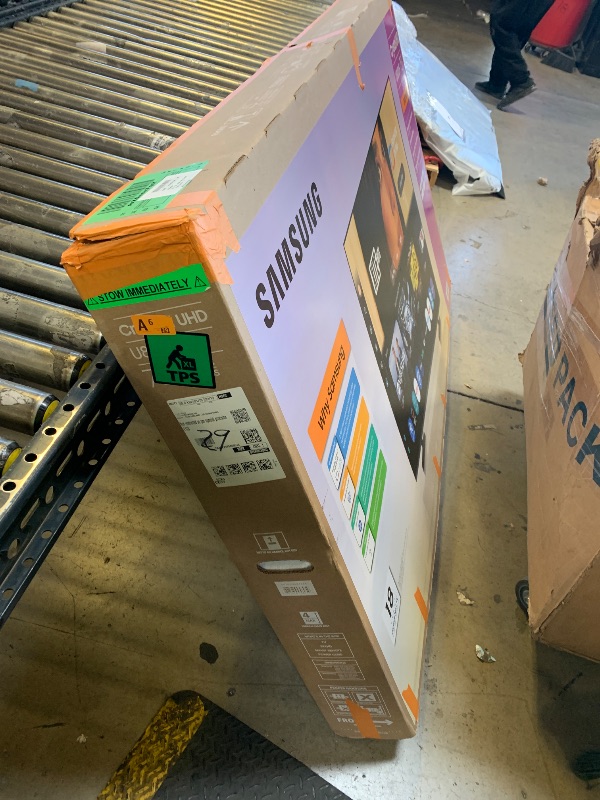 Photo 1 of Samsung 75-Inch Class Crystal UHD U8000F 4K Smart TV (2025 Model) Endless Free Content, Crystal Processor 4K, MetalStream Design, Knox Security, Alexa Built-in (parts only—damaged screen)