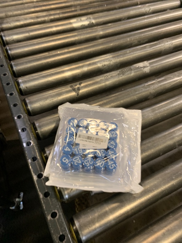 Photo 1 of 1-100 Magnetic Numbers, Magnets with Number for Dry Erase Boards, Round Number Refrigerator Magnets for Whiteboard in Home and Office (0.8" Diameter, Blue)