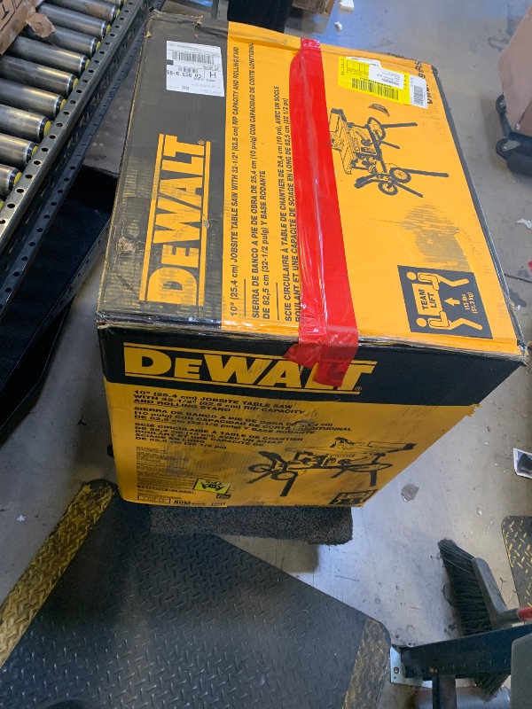 Photo 1 of Dewalt job site table saw 