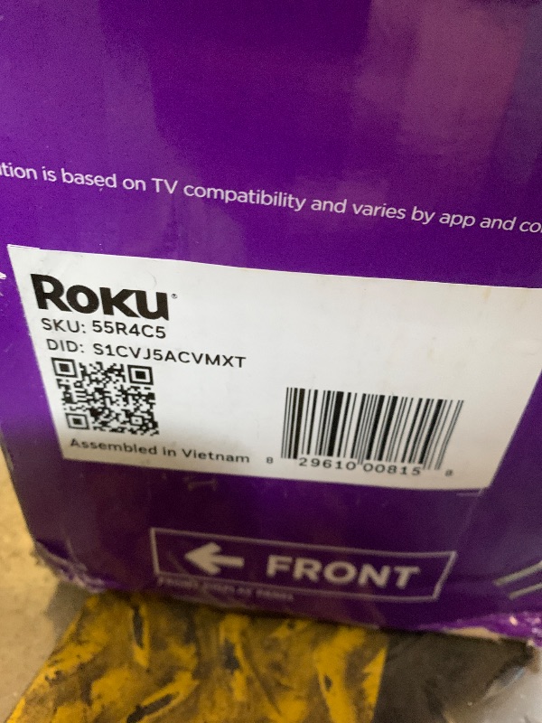 Photo 1 of Roku Smart TV 2025 – 55-Inch Select Series, 4K HDR TV – Roku TV with Enhanced Voice Remote – Flat Screen LED Television with Wi-Fi for Streaming Live Local News, Sports, Family Entertainment