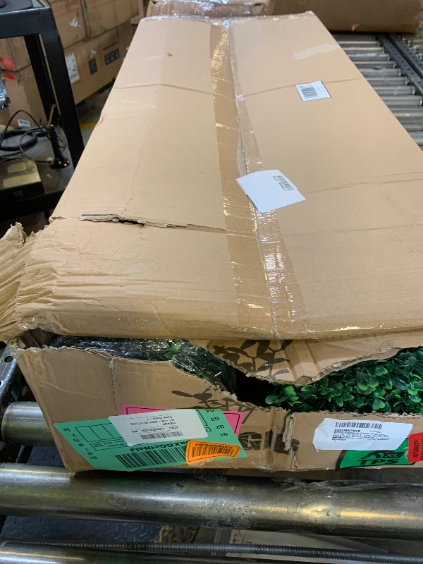 Photo 1 of DOPGIB Artificial Ivy Privacy Fence Screen: 72"x 144" (72 SQFT) 4-Layer Leaf UV-Anti Faux Greenery Boxwood Backdrop Ivy Vine Leaf Panels for Outdoor, Indoor, Garden, Backyard and Decor