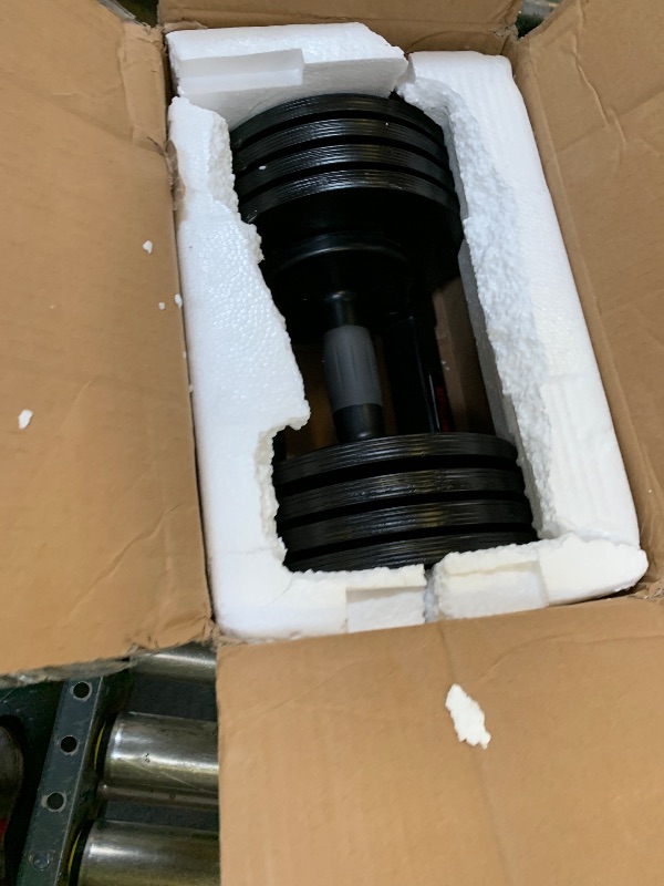 Photo 1 of ALTLER 52LB Adjustable Dumbbell Set with Tray for Workout Strength Training Fitness, Adjustable Weight Dial Dumbbell with Anti-Slip Handle and Weight Plate for Home Exercise