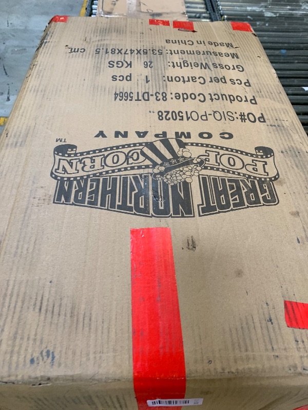 Photo 1 of Foundation Popcorn Maker Machine with Cart - 8oz Stainless Steel Kettle Makes up to 48 Cups - Movie Theater Style Vintage Popcorn Machine Cart on Wheels by Great Northern Popcorn (Black)