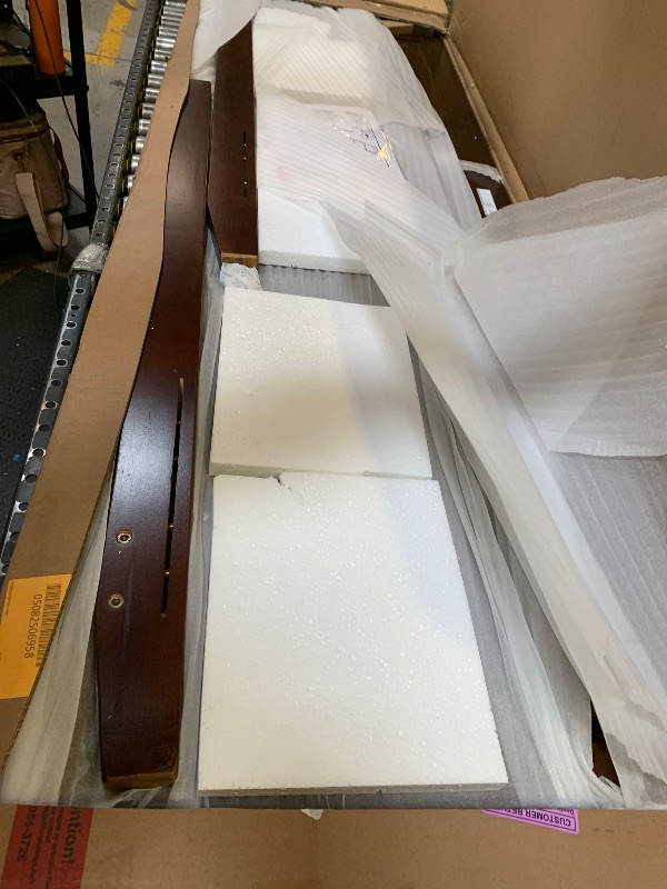 Photo 1 of AFI, Madison King Solid Wood Panel Headboard, Walnut