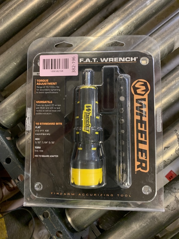 Photo 1 of Wheeler Digital FAT (Firearms Accurizing Torque) Wrench with Interchangeable Bits and LCD Display for Firearm Maintenance, Gunsmithing, RC Vehicles, Drone, Mechanic Work, and More