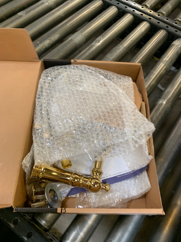 Photo 1 of Fauceture FSC1972AL English Classic Widespread Bathroom Faucet with Pop-Up Drain, Polished Brass