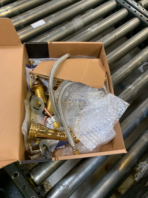 Photo 1 of Fauceture FSC1972AL English Classic Widespread Bathroom Faucet with Pop-Up Drain, Polished Brass