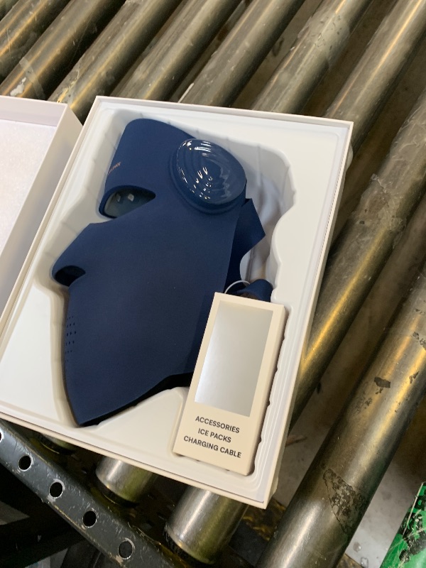 Photo 1 of INIA Glow 4D Wireless Red Light Therapy Mask for face – Dual NIR, 320 LEDs, 4 Modes, Under-Eye Cooling, Cordless & Rechargeable LED Face Mask for Home & Travel, Skincare Gifts for Women Mom Wife, Blue