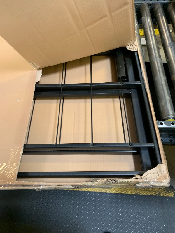 Photo 1 of Amazon Basics Foldable Metal Platform Bed Frame with Tool Free Setup, 18 Inches High, Sturdy Steel Frame, No Box Spring Needed, Twin, Black