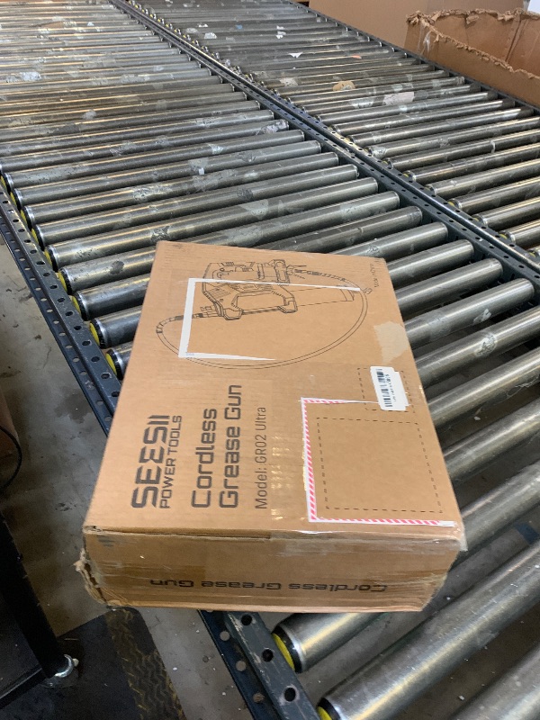 Photo 1 of Seesii 10000PSI Electric Grease Gun: 3 Speed Control Battery Powered Grease Gun Cordless with 2 Batteries, Brushless Motor, 39.4” Long Hose, 90 Degree Coupler & LED Light for Heavy Duty Equipment