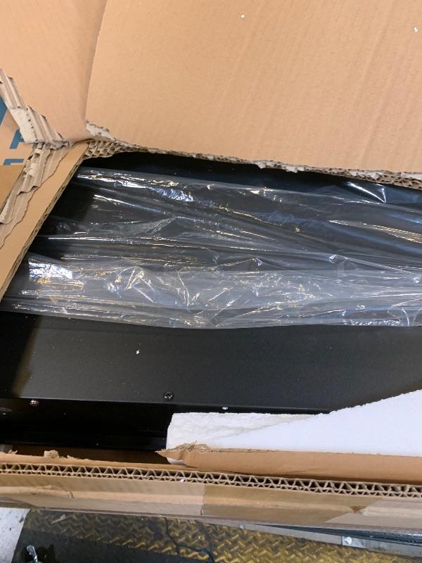 Photo 1 of Touchstone Sideline Elite Smart Electric Fireplace - Alexa/WiFi Enabled- 42" Wide - in Wall Recessed - 60 Color Combinations - 1,500W Heater - Black - Log, Crystals, and Driftwood