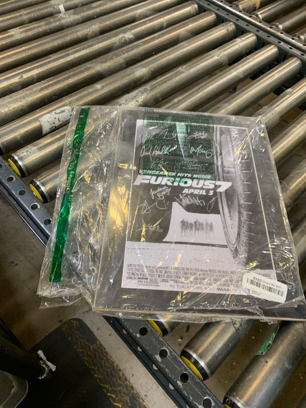 Photo 1 of HWC Trading Fast & Furious 7 Vin Diesel, Paul Walker, Dwayne Johnson 16 x 12 inch Framed Gifts Printed Poster Signed Autograph Picture for Movie Memorabilia Fans - 16" x 12" Framed