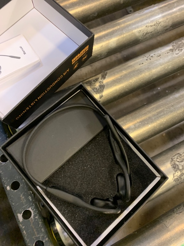 Photo 1 of LOBKIN Open Ear Headphones with Mic, Bluetooth Headset with Noise Cancelling Microphone and Multipoint Connect, Wireless Bluetooth 5.3 Headset for Work Call Meeting Driving(Black)