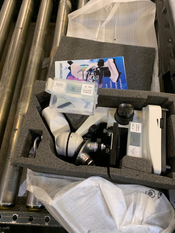 Photo 1 of OOZSTAR Microscope Magnification 40X-2500X WF25x Eyepieces, Dual LED Illumination, Microscope for Adults, Binocular Microscope for Schools, Homes, Labs, Education