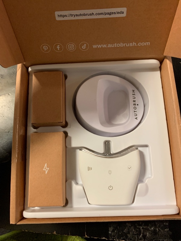 Photo 1 of Autobrush Sonic Pro Electric Toothbrush – Only ADA Accepted U-Shaped Brush, Clinically Proven Up to 5.1X Better Cleaning, 30-Second Full Mouth 360 Clean, Rechargeable, Waterproof, White, Men's Regular