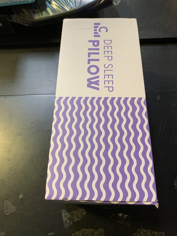 Photo 1 of C CUSHION LAB Deep Sleep Pillow, Patented Ergonomic Contour Design for Side & Back Sleepers, Orthopedic Cervical Shape Gently Cradles Head & Provides Neck Support & Shoulder Pain Relief - Calm Grey