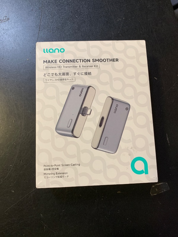 Photo 1 of Llano S850 Upgraded Type-C Wireless HDMI Transmitter and Receiver, 50M, Ultra 4K Decode Input 1080P@60Hz Output, Plug&Play 5G+2.4G and Audio for Phone/Tablet/Laptop/PC to Monitor/Projector/TV Box