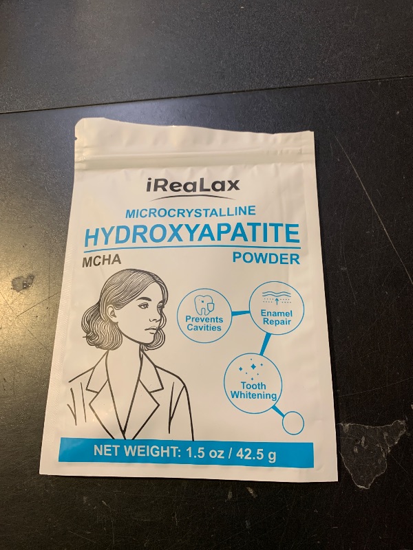 Photo 1 of 100% Pure Microcrystalline Hydroxyapatite Powder 42.5 g (1.5 oz) | Non-Nano MCHA Hydroxyapatite Powder | High-Purity Raw Material Micro hydroxyapatite for DIY Formulations