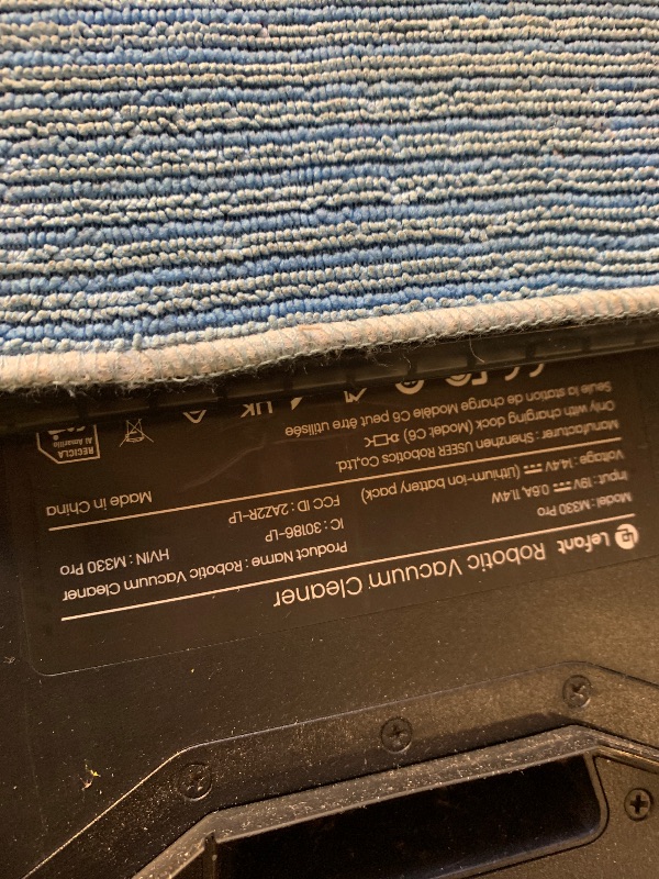 Photo 1 of Lefant LiDAR Robot Vacuum and Mop, 450ml Visible Dustbin, Upgraded 190° PSD Obstacle Avoidance, Customized Cleaning, Multi-Floor Mapping, 150 Mins Runtime, 2.4G/5G WiFi, Pet Hair & Carpets, M330 Pro