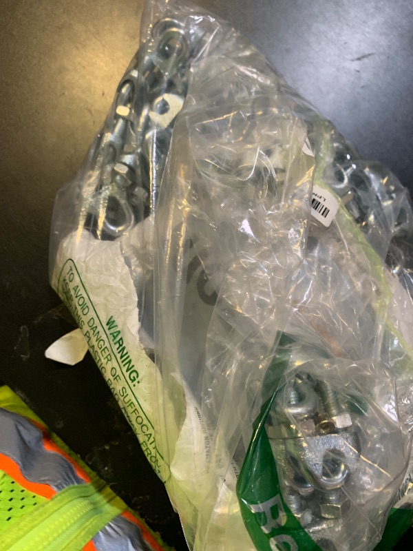 Photo 1 of 100PCS 3/8" M10 Zinc-Plated Wire Rope Clamps – Heavy Duty U-Bolt Cable Clips (Silver)