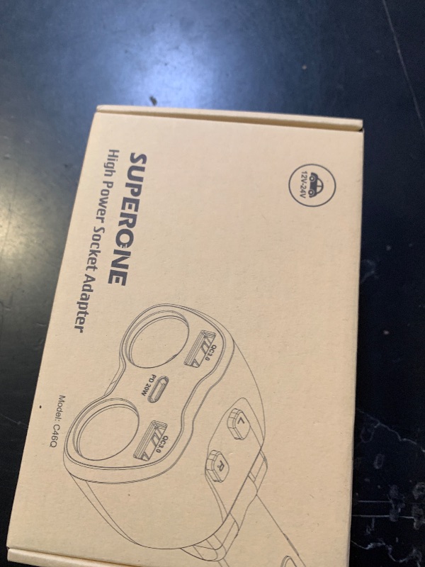 Photo 1 of [2025 Upgraded] Cigarette Lighter Splitter, SUPERONE 180W 2-Socket Cigarette Lighter Adapter with Dual QC3.0 and 20W PD USB C Car Charger Splitter for GPS/Dash Cam/Laptop/iPad/iPhone 17/16/15/14/13/12