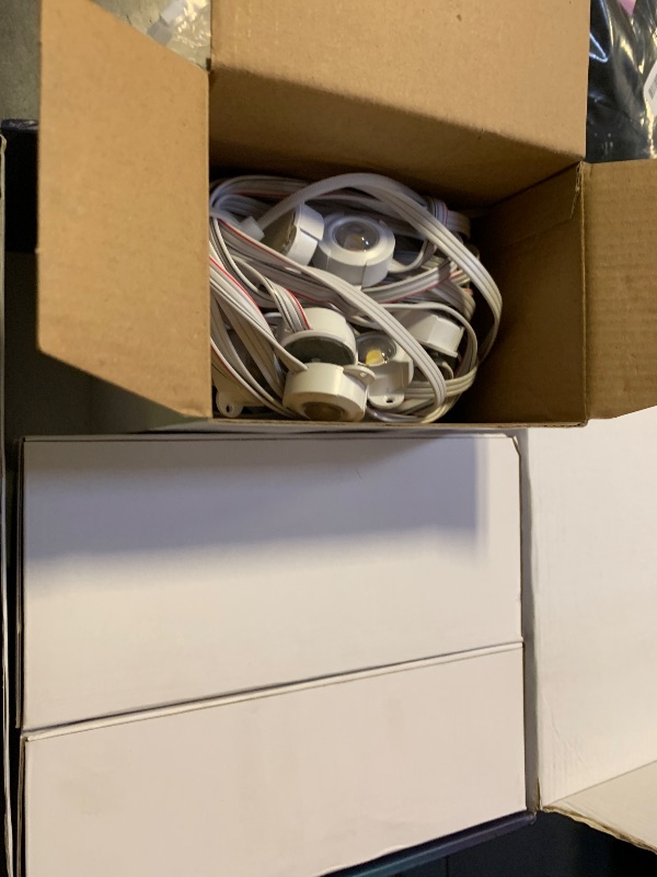 Photo 1 of ASAHOM Permanent Outdoor Lights Pro S108B, 100FT with 72 RGBCW LED Light, 70lm White, WLED Integrated, AI Lighting, 30000 Dynamic Effect, IP67 Waterproof for Outdoor Decor and Daily Lighting, White