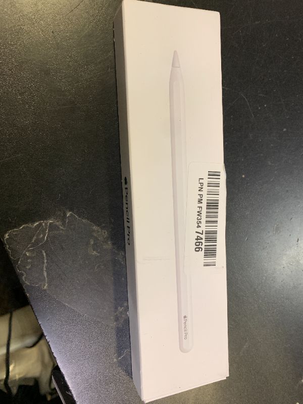 Photo 1 of Apple Pencil Pro: Latest Model - Device Compatibility Check Required - Pixel-Perfect Precision, Tilt and Pressure Sensitivity, Ideal for Note-Taking, Drawing, and Art. Charges and Pairs Magnetically