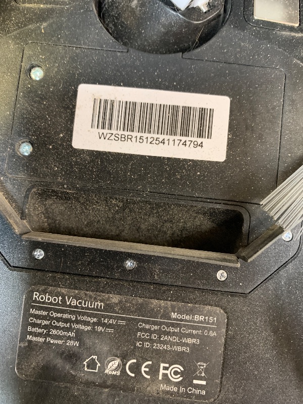 Photo 1 of VERY USED// Robot Vacuum and Mop Combo, 2-in-1 Mopping Robot Vacuum Cleaner with 2300Pa Suction, 2.87'' Slim Design, Wi-Fi/App/Voice Control, 3D Obstacle Avoidance&Self-Charging for Hard Floors, Carpets, Pet Hair