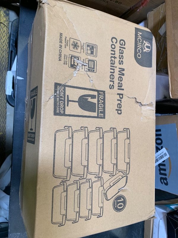 Photo 1 of [10-Pack] Glass Meal Prep Containers with Lids, MCIRCO Food Storage Containers with Snap Locking Lids, Airtight Lunch Containers, Microwave, Oven, Freezer and Dishwasher