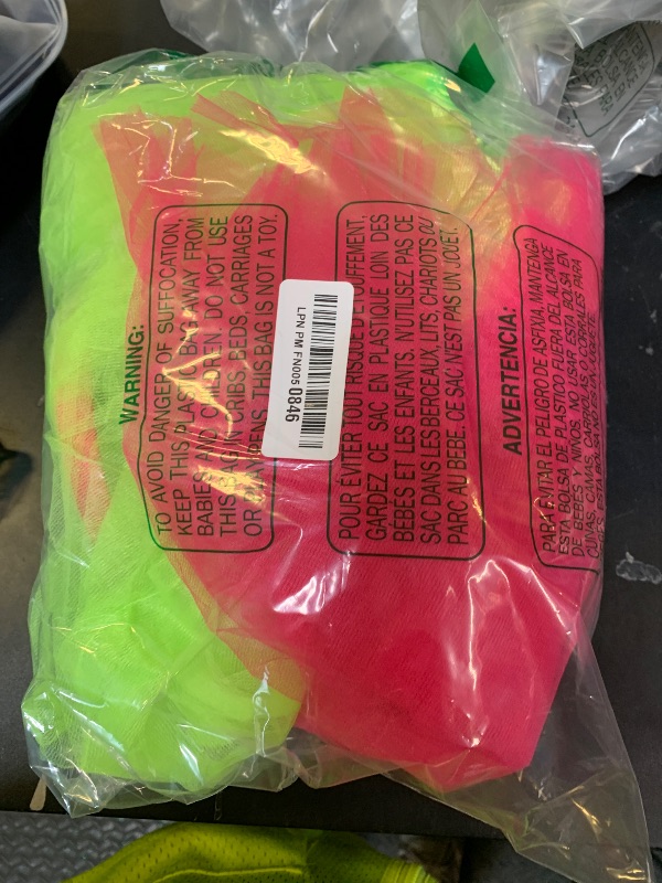 Photo 1 of 10Pcs 80s Neon Workout Costume Accessories Set Neon Tutu Skirts 90s Headband 1980s Earrings for Women Necklace Silicone Bracelet Neon Outfit 80s Party