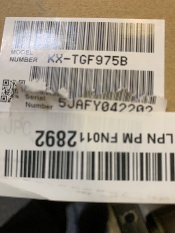 Photo 1 of Panasonic Cordless Phone with Advanced Call Block, Link2Cell Bluetooth, One-Ring Scam Alert, and 2-Way Recording, Answering Machine, 5 Handsets - KX-TGF975B (Black/Silver Trim)