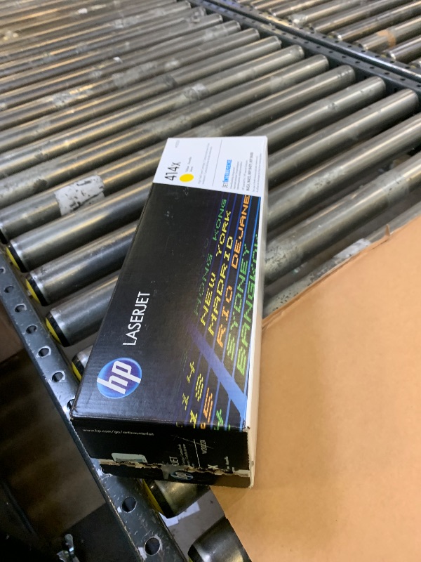 Photo 1 of HP 414X Yellow Toner Cartridge | Works with Color LaserJet Enterprise M455dn, MFP M480f, Pro M454, MFP M479 Series | W2022X