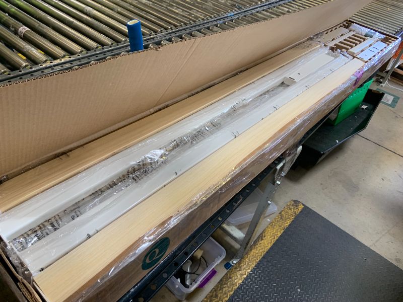 Photo 1 of Zinus Mia Metal Platform Bed Frame, Wood Slat Support, No Box Spring Needed, Easy Assembly, White, Queen