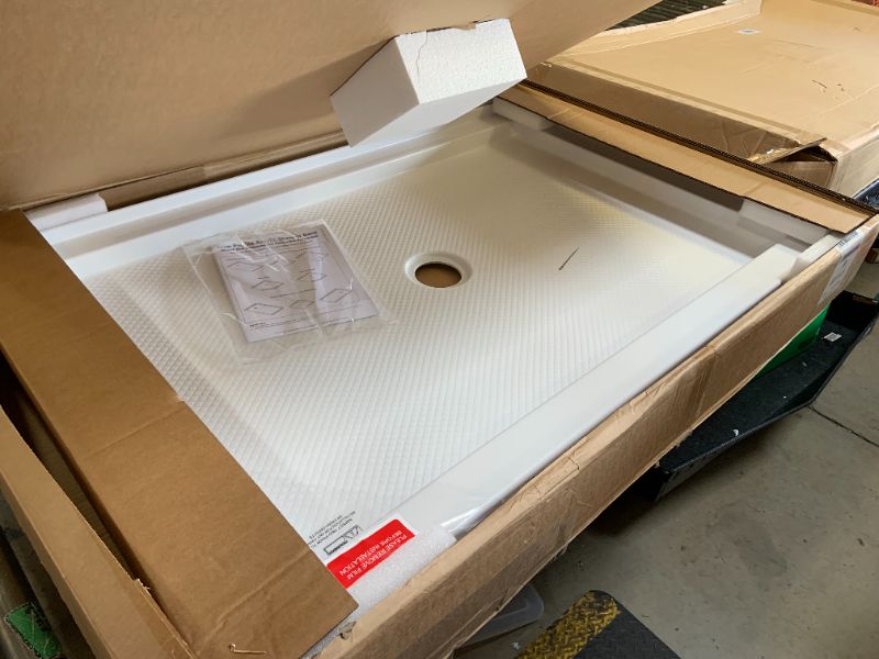 Photo 1 of DreamLine SlimLine 32" x 60" Shower Base with Single Threshold and 3-1/4" Left-hand Drain
