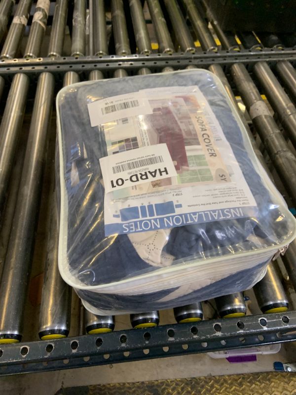 Photo 1 of SYJOVIA Sectional Couch Covers for Dogs 100% Waterproof Corner L Shaped Sofa Cover Pet Friendly Velvet Washable Anti Slip L Shape Modular Sofa Slipcover Protector with Pockets (Navy Blue, Large)