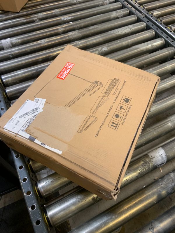 Photo 1 of 12 Inches Shelf Dividers for Closet Organization and Storage, 12 Pack Vertical Purse Organizer for Closet Adjustable Acrylic Bookshelf for Organization, Perfect for Sweater Shirts Handbags in Bedroom