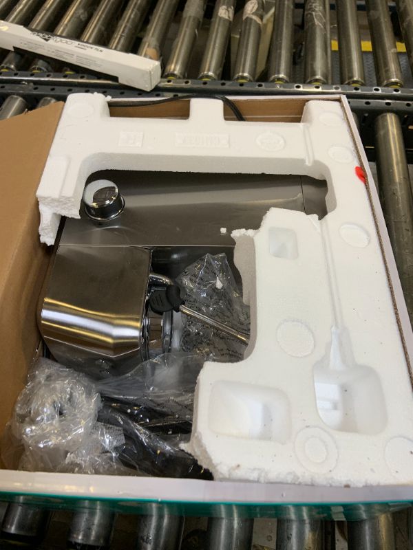 Photo 1 of **USED** CASABREWS 3700 Essential Espresso Machine 20 Bar, Stainless Steel Cappuccino & Latte Machine with Steam Frother for Home, 43.9oz Water Tank, Coffee Gift for Women & Men, Silver