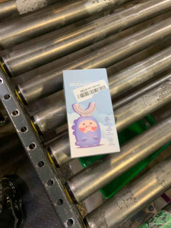 Photo 1 of HDView Kids U Shaped Electric Toothbrush, with 3 Cleaning Modes, with 4 Brush Heads, 360° Sonic Automatic Toothbrush, IPX7 Waterproof Cartoon Dinosaur Design Blue