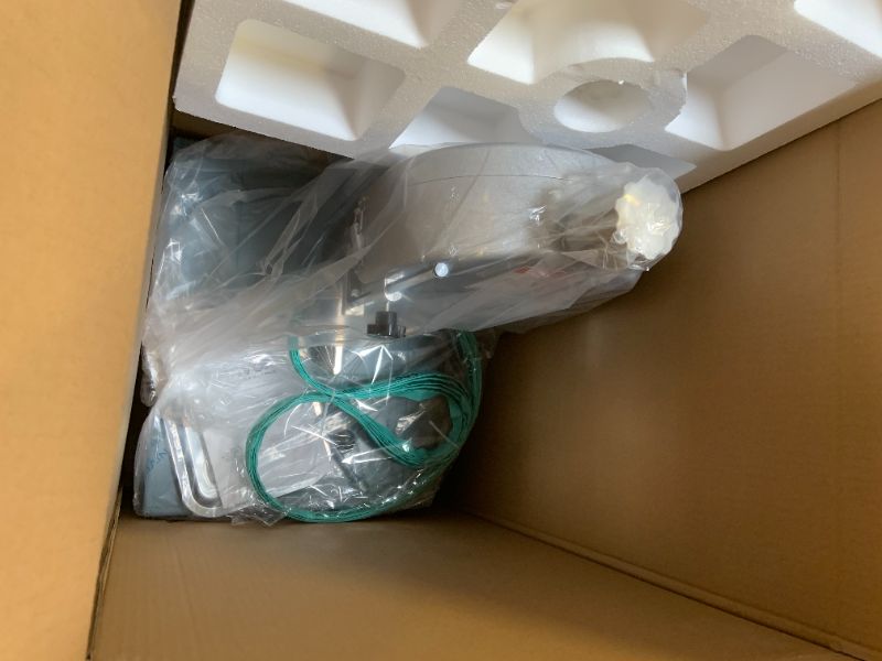 Photo 1 of VEVOR Commercial Electric Meat Bandsaw, 1500W Bone Sawing Machine with 12.4" x 18.1" Workbench, 0-4.3" Cutting Thickness, 7 Extra Replacement Blades, for Cutting Bone, Frozen Meat, Pork, Beef & Ribs