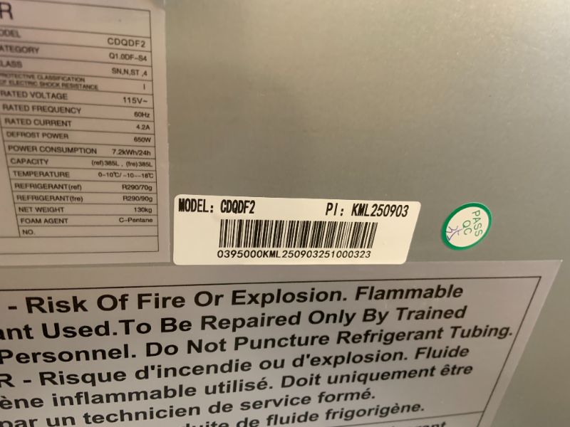 Photo 1 of Velieta Commercial Refrigerator Freezer Combo, 47" W Upright Freezer Dual Zone, 35 Cu.Ft Standup Freezer Stainless Steel, Reach-in Cooling for Kitchen, Restaurant