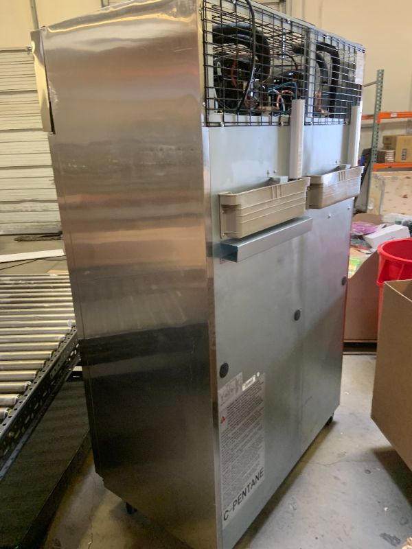 Photo 1 of Velieta Commercial Refrigerator Freezer Combo, 47" W Upright Freezer Dual Zone, 35 Cu.Ft Standup Freezer Stainless Steel, Reach-in Cooling for Kitchen, Restaurant