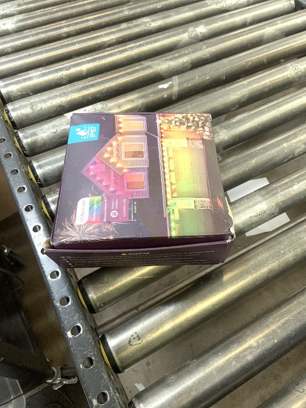 Photo 1 of POOFZY Permanent Outdoor Lights for House,100ft RGB+IC Smart Outdoor Decor, 50 Scene Modes,App/Remote Control,IP67 Waterproof,for Christmas,Super Bowl,V-Day,Thanksgiving,Daily & Holiday Party Decor