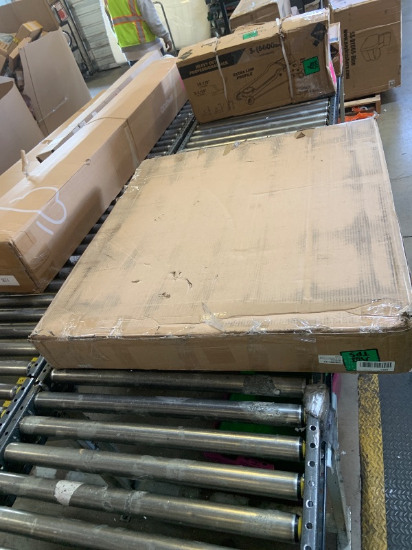 Photo 1 of Amazon Basics Bed Frame with Storage, Foldable Metal Platform, Sturdy Steel, No Box Spring Needed, 14 inches High, Tool-Free Setup, King Size, Black