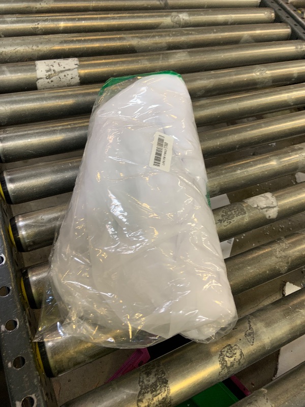 Photo 1 of 10×10ft White Tulle Backdrop Curtain with Lights String for Parites, Sheer Curtain Backdrop Drapes for Wedding Party Home Decorations